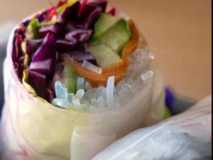 Rouleaux de printemps fleuris