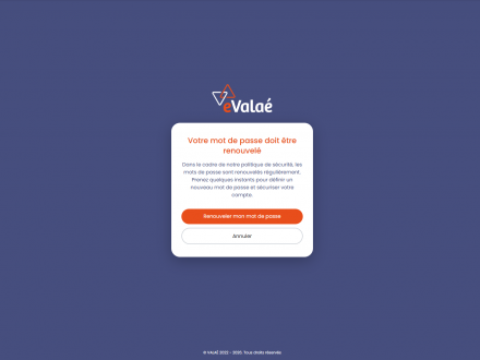 Une évolution pour mieux protéger votre compte eValaé